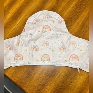 Nibble and rest rainbow cushion cover